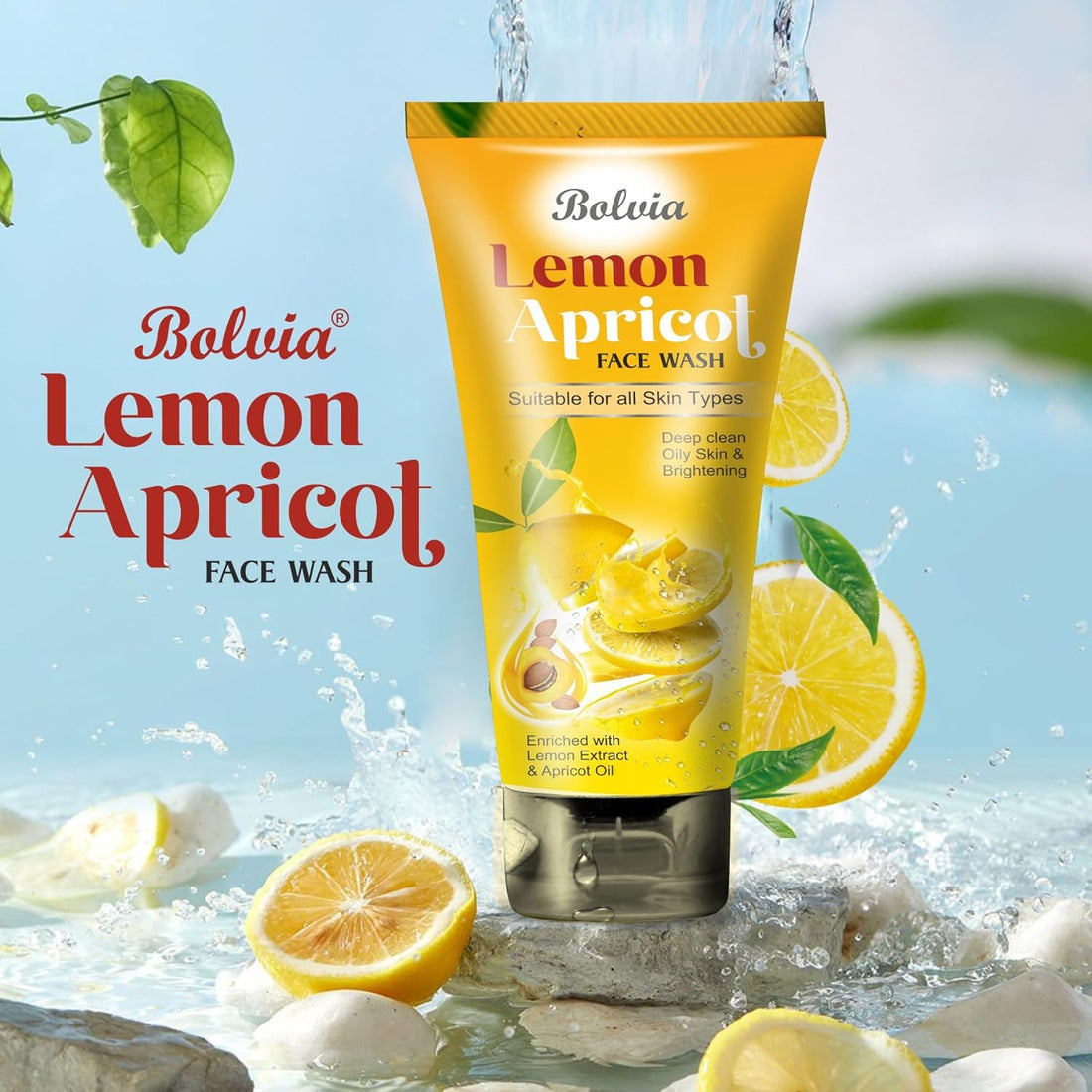 BOLVIA LEMON APRICOT FACEWASH
