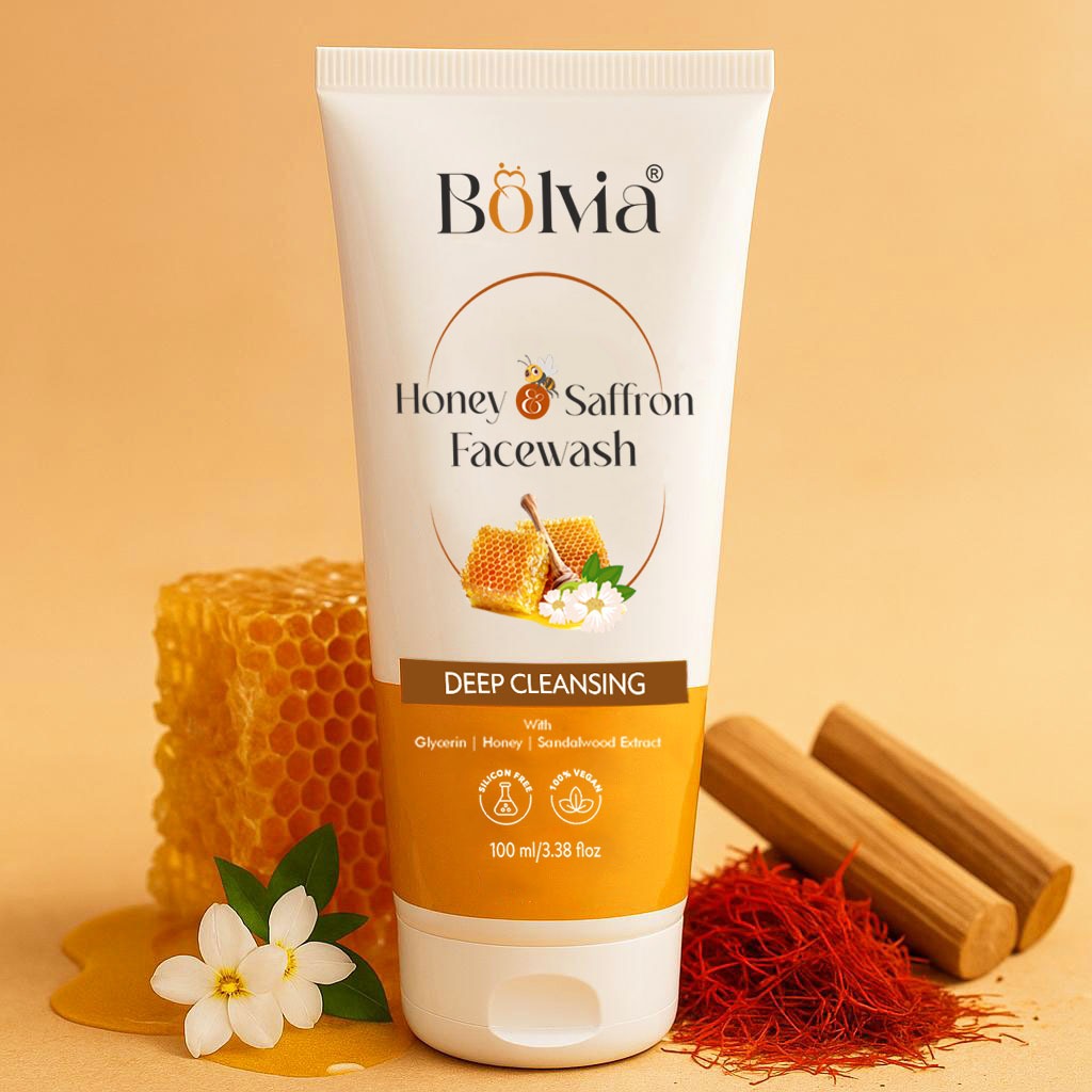 BOLVIA HONEY SAFFRON FACEWASH
